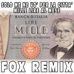 Medley: Sola me ne vo' / Mille lire al mese (Fox Remix) BASE MUSICALE -...