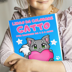 Libro da Colorare : Gatto Vol. 1 - Per bambini da 4 a 8 anni